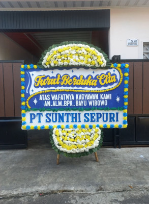 Papan Bunga Duka di Keboncau