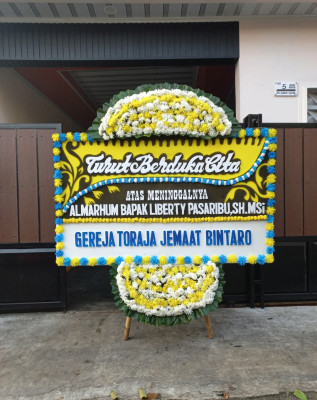 Papan Bunga Duka di Keboncau